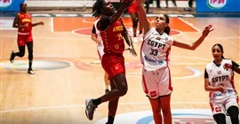 منتخب كرة السلة النسائي يحقق انتصاره الأول في بطولة الأفروباسكت ضد أنجولا
