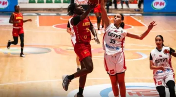 منتخب كرة السلة النسائي يحقق انتصاره الأول في بطولة الأفروباسكت ضد أنجولا
