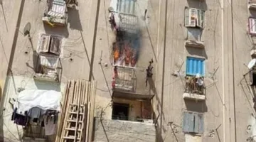 إطفاء حريق نشب في ثلاث شرفات سكنية بمنطقة المتراس غرب الإسكندرية