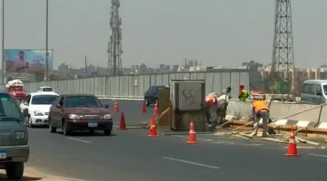 إغلاق جزئي أعلى الدائري قبالة محطة الغاز بالتجمع