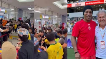 فيديو – استقبال رائع لرونالدينيو في مطار هيروشيما