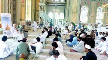 ترجمة خطبة يوم الجمعة في مسجد الشيخ حمد بن جاسم