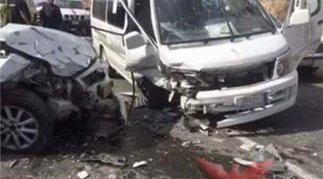 بالأسماء.. 11 فردًا يُصابون في حادث تصادم على طريق كفر داوود السادات بالمنوفية