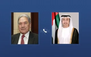 عبدالله بن زايد ووزير خارجية نيوزيلندا يناقشان عبر الهاتف تعزيز التعاون الثنائي.
