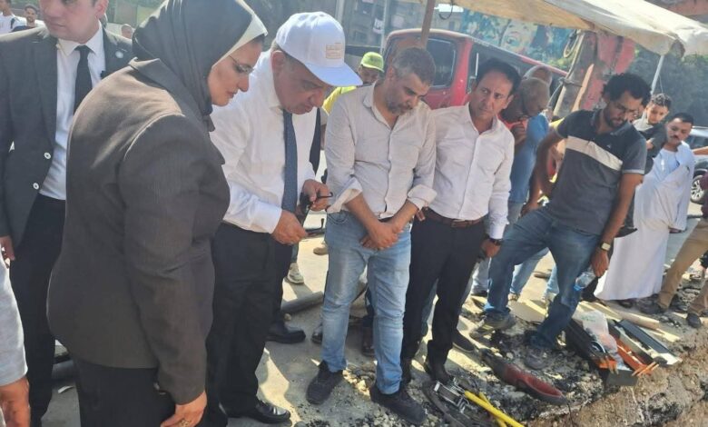 وزير الكهرباء في موقع الاعطال