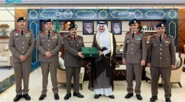 أمير المنطقة الشرقية يستقبل قائد شرطة المنطقة ورئيس الهيئة العليا للأمن الصناعي