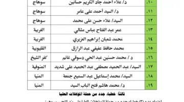 “الأزهري” يوافق على تعيين 41 خطيباً من حاملي المؤهلات العليا وأعضاء هيئة التدريس (مع الأسماء)
