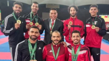 منتخب الكاراتيه يحصل على 36 ميدالية متنوعة ويحتل المركز الأول في بطولة إفريقيا