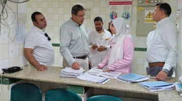وكيل وزارة الصحة في المنوفية يزور مستشفى السادات المركزي ويحث على تحسين جودة الخدمات الطبية