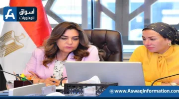 منال عوض تلتقي بالمدير التنفيذي للهيئة المسؤولة عن تنظيم وإدارة المخلفات.