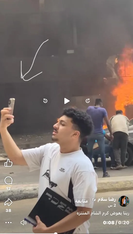 تفاصيل كاملة عن حريق كرم الشام المنتزه عقب اشتعال النيران بالفيديو