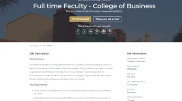 فرص عمل جديدة.. جامعة جميرا تفتح باب التقديم لأعضاء هيئة التدريس لعام 2025
