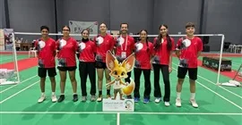 منتخب الريشة الطائرة يحقق الميدالية البرونزية في بطولة إفريقيا المدرسية