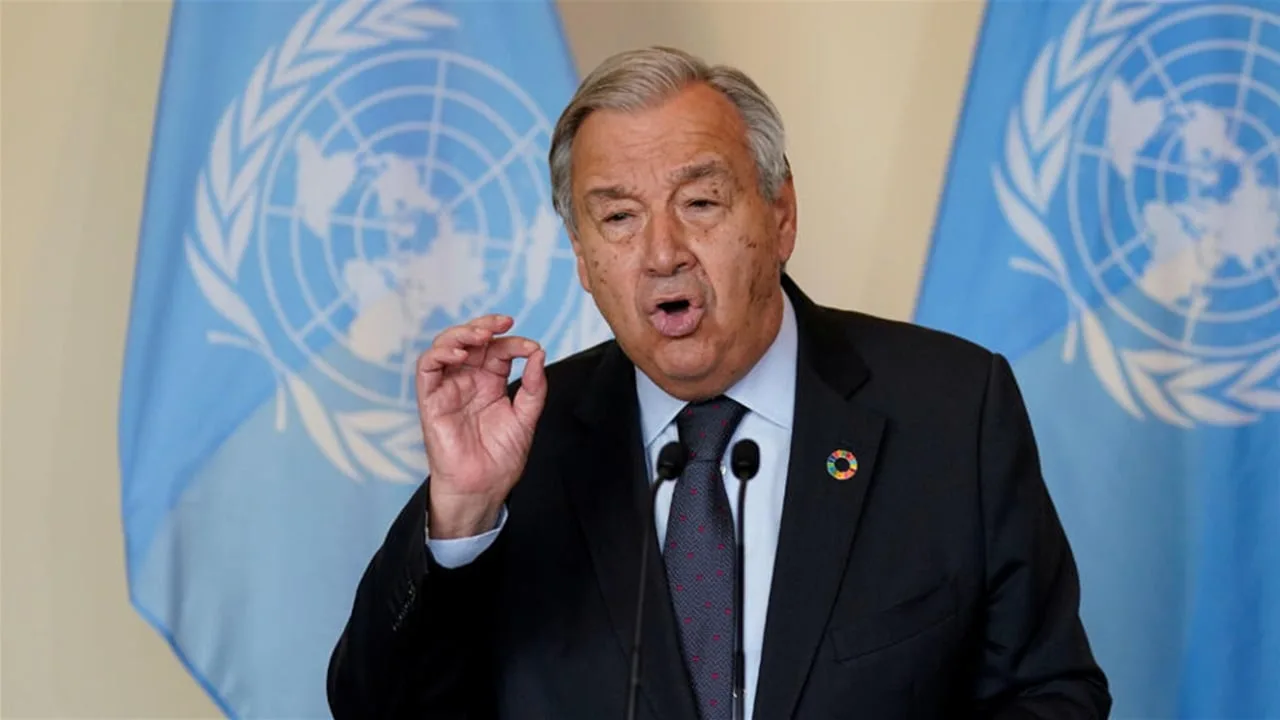 غوتيريش: إبعاد الفلسطينيين من أوطانهم لا يعتبر سلامًا وسيساهم في عزلة إسرائيل المتزايدة غوتيريش: إبعاد الفلسطينيين من أوطانهم لا يعتبر سلامًا وسيساهم في عزلة إسرائيل المتزايدة