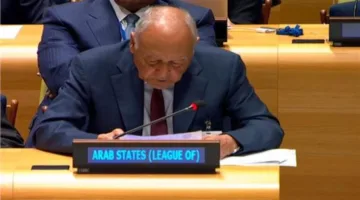 أبوالغيط يشارك في نقاش المؤتمر الدولي حول حل الدولتين