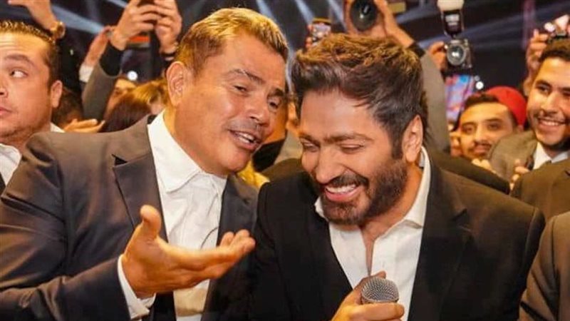 <strong>تامر حسني وعمرو دياب</strong>