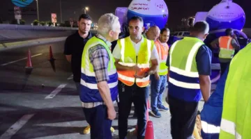 عاجل.. مواصلة العمل على إصلاح كسر في الخط الرئيسي لمياه الشرب الذي يخدم قرى مارينا في الساحل الشمالي.