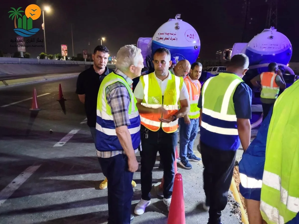 عاجل.. مواصلة العمل على إصلاح كسر في الخط الرئيسي لمياه الشرب الذي يخدم قرى مارينا في الساحل الشمالي.