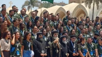 زيارة شباب ملتقى لوجوس إلى الكاتدرائية المرقسية واحتفالية غداء رسمية بحضور قداسة البابا ومجموعة من المسؤولين.