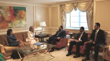 اجتماع بين وزير الدولة للخارجية ووزير الدولة للخارجية السويسرية