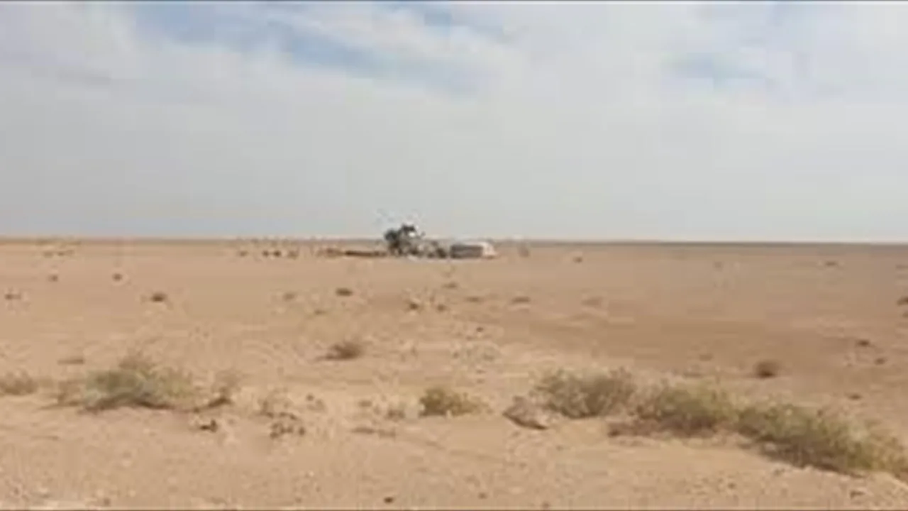 فتح تحقيق في أسباب احتراق مركبة تابعة لمنظمة نرويجية لإزالة الألغام في صحراء الرميلة. فتح تحقيق في أسباب احتراق مركبة تابعة لمنظمة نرويجية لإزالة الألغام في صحراء الرميلة.