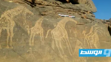 اكتشاف نقوش أثرية تعود إلى 10 آلاف سنة في جبل الحساونة