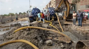 محافظة الدقهلية توضح معلومات هامة حول انفجار خط مياه في شارع رئيسي بمدينة المنصورة
