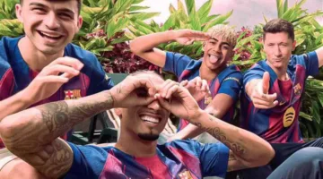 تقرير: برشلونة يطلق قميصاً مميزاً للكلاسيكو مستوحى من ذكريات ثلاثية 2005.