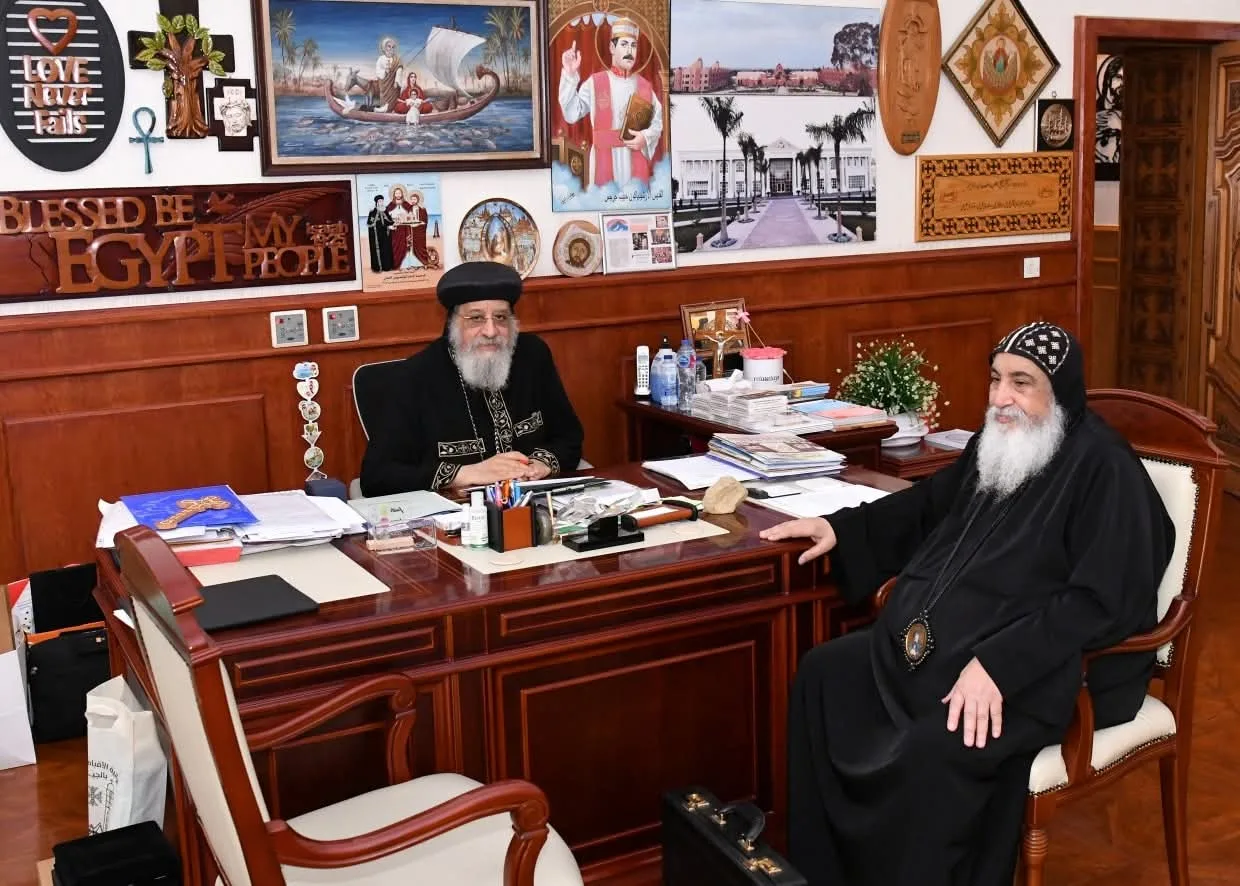 لمناقشة شؤون الخدمة.. البابا تواضروس يستضيف مجموعة من الأساقفة | صور لمناقشة شؤون الخدمة.. البابا تواضروس يستضيف مجموعة من الأساقفة | صور