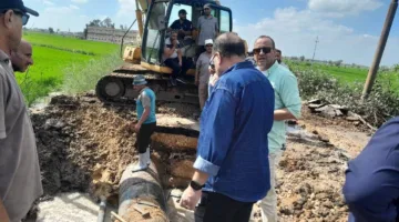 محافظ الدقهلية: انتهاء إصلاح كسر خط المياه في طلخا واستعادة الخدمة تدريجيًا للمناطق المتضررة