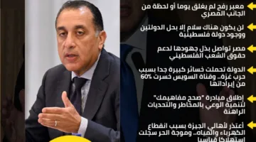 تصريحات رئيس الوزراء الرئيسية في المؤتمر الصحفي للحكومة | إنفوجراف