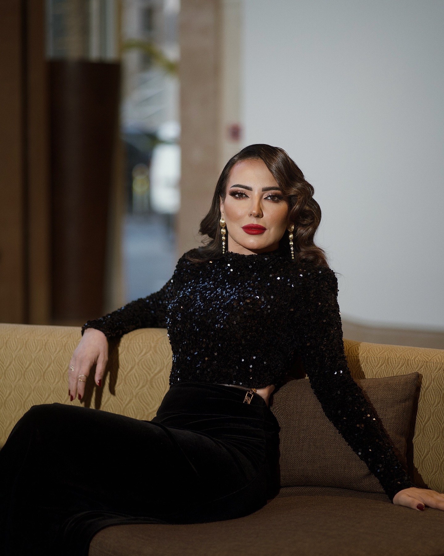 أمل عرفة بتصميم Elisabetta Franchi (أرشيف نجاد عبد الله)