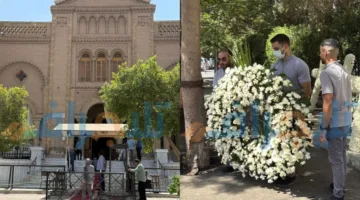كنيسة مار مرقس تُنظم جنازة لطفي لبيب مع “صور بورتريه وصليبات ورد”
