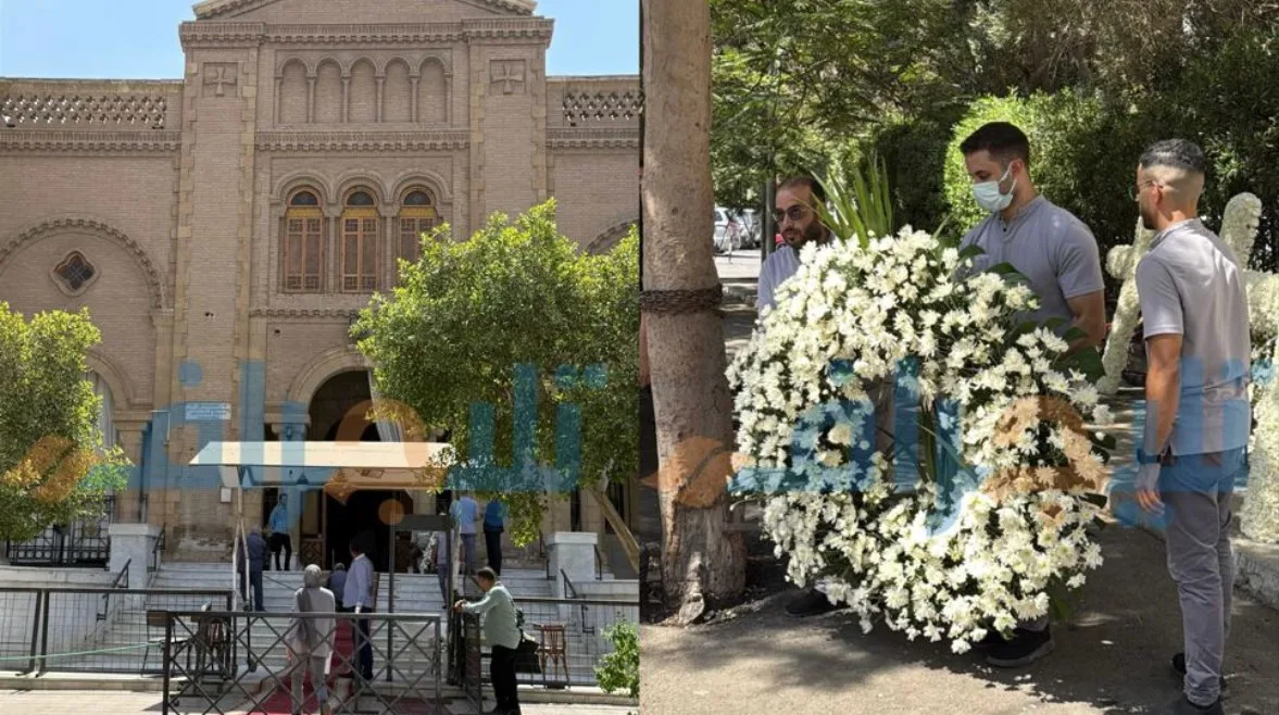 كنيسة مار مرقس تُنظم جنازة لطفي لبيب مع “صور بورتريه وصليبات ورد”
