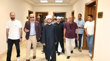 وزير الأوقاف يزور مسجد «العلي العظيم» ويشجع على تعزيز فعاليات الشباب