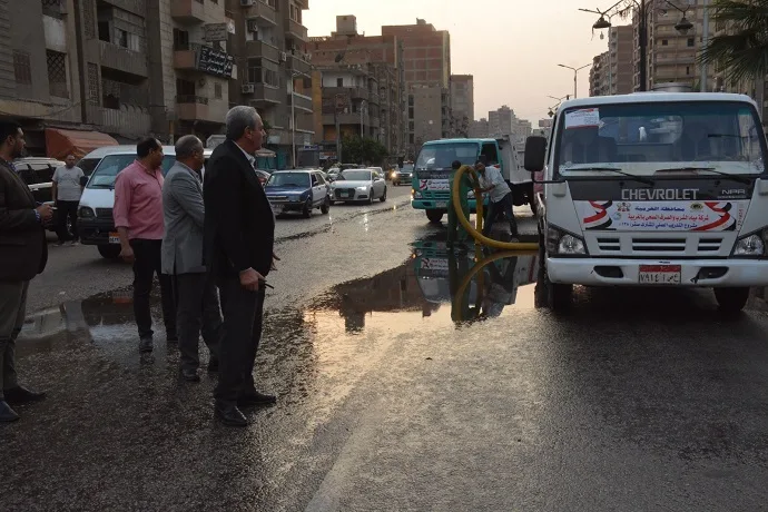 محافظ الغربية يشرف على جهود إزالة آثار الأمطار ميدانيًا
