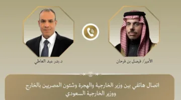 مكالمة هاتفية بين وزير الخارجية ووزير الهجرة ونظيره السعودي