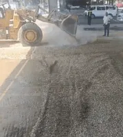شبكة الصرف الصحي في القاهرة الكبرى: إنهاء تصليح الهبوط الأرضي تحت كوبري التجنيد في جسر السويس