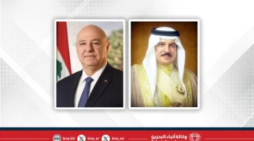 ملك البحرين يتناول مع الرئيس اللبناني تطوير العلاقات الثنائية بين الدولتين