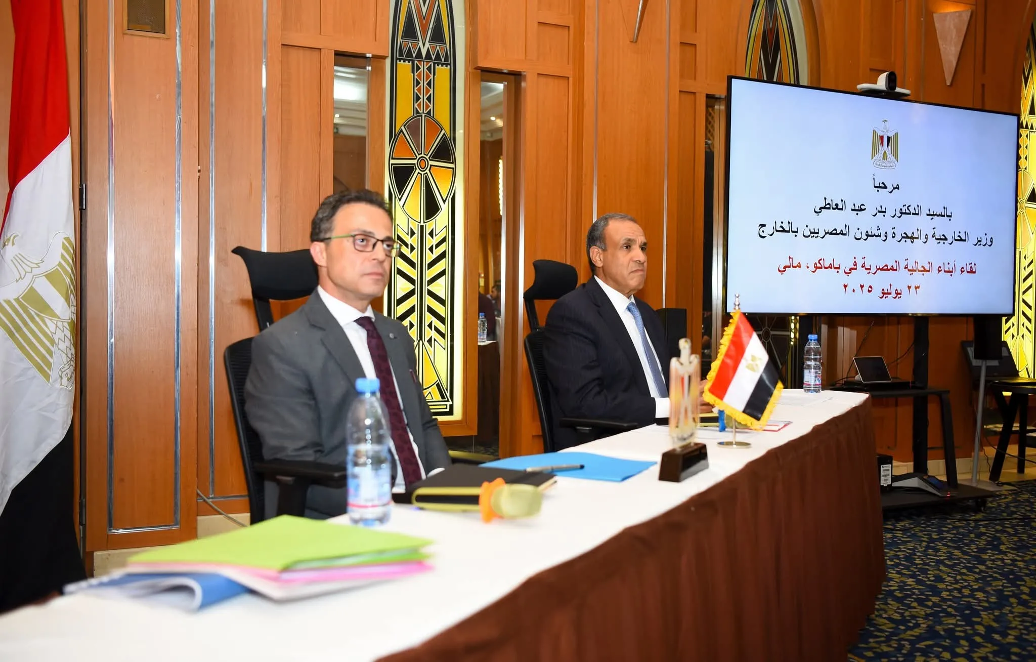 وزير الخارجية يجتمع مع أبناء الجالية المصرية في مالي