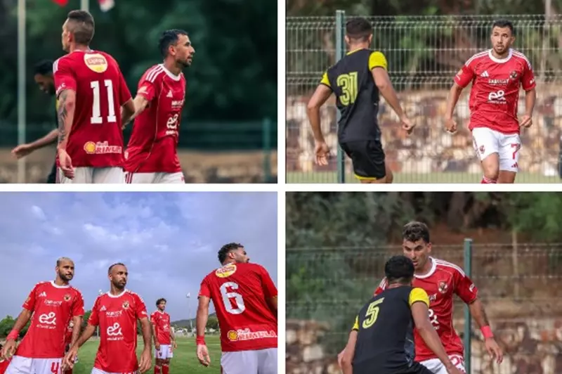 22 لاعبًا يتفوقون على البنزرتي.. الأهلي يختتم معسكر تونس بفوز بخمسة أهداف 22 لاعبًا يتفوقون على البنزرتي.. الأهلي يختتم معسكر تونس بفوز بخمسة أهداف