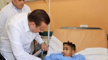 بعد الحادث الأليم.. محافظ المنوفية يتفقد حالة المصابين في مستشفى الباجور العام