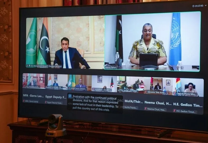 دعوة مجلس السلم والأمن الإفريقي لتأييد الانتخابات واستعادة البعثات الدبلوماسية في طرابلس دعوة مجلس السلم والأمن الإفريقي لتأييد الانتخابات واستعادة البعثات الدبلوماسية في طرابلس