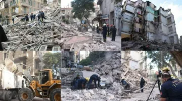 بعد 32 عامًا من قرار الهدم… إزالة ركام عقار العطارين المنهار في الإسكندرية ووفاة شخصين وإصابة 4 آخرين