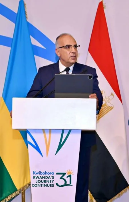 وزير الري: نعمل على تحضير اتفاقية لتقديم الدعم لروندا في حفر الآبار وجمع مياه الأمطار.