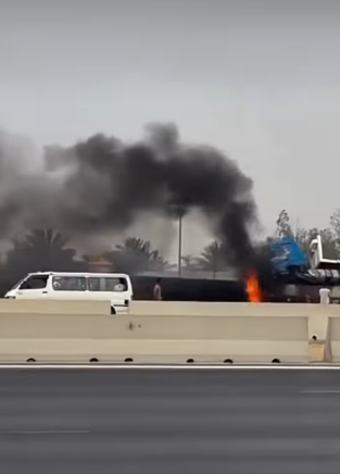 حادث الطريق الصحراوي