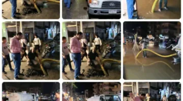 محافظ الشرقية يراقب عن كثب عمليات إزالة تجمعات مياه الأمطار في مدينة الزقازيق