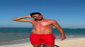 5 صور لياسر إبراهيم في الإجازة الصيفية مع ابنه