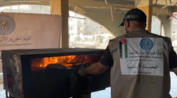المخبز الأردني في شمال قطاع غزة يستمر في تقديم خدماته