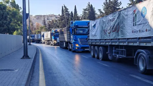 إرسال قافلة المساعدات من الأردن إلى غزة اليوم إرسال قافلة المساعدات من الأردن إلى غزة اليوم